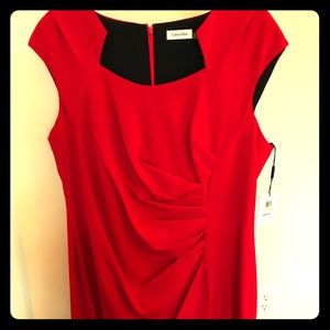 Hot! Red Calvin Klein dress